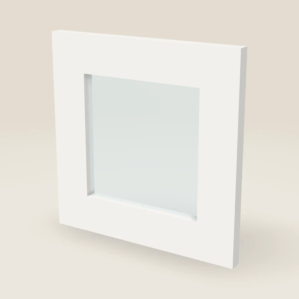 Puerta de vidrio para gabinete de pared de 12", imagen en 3D