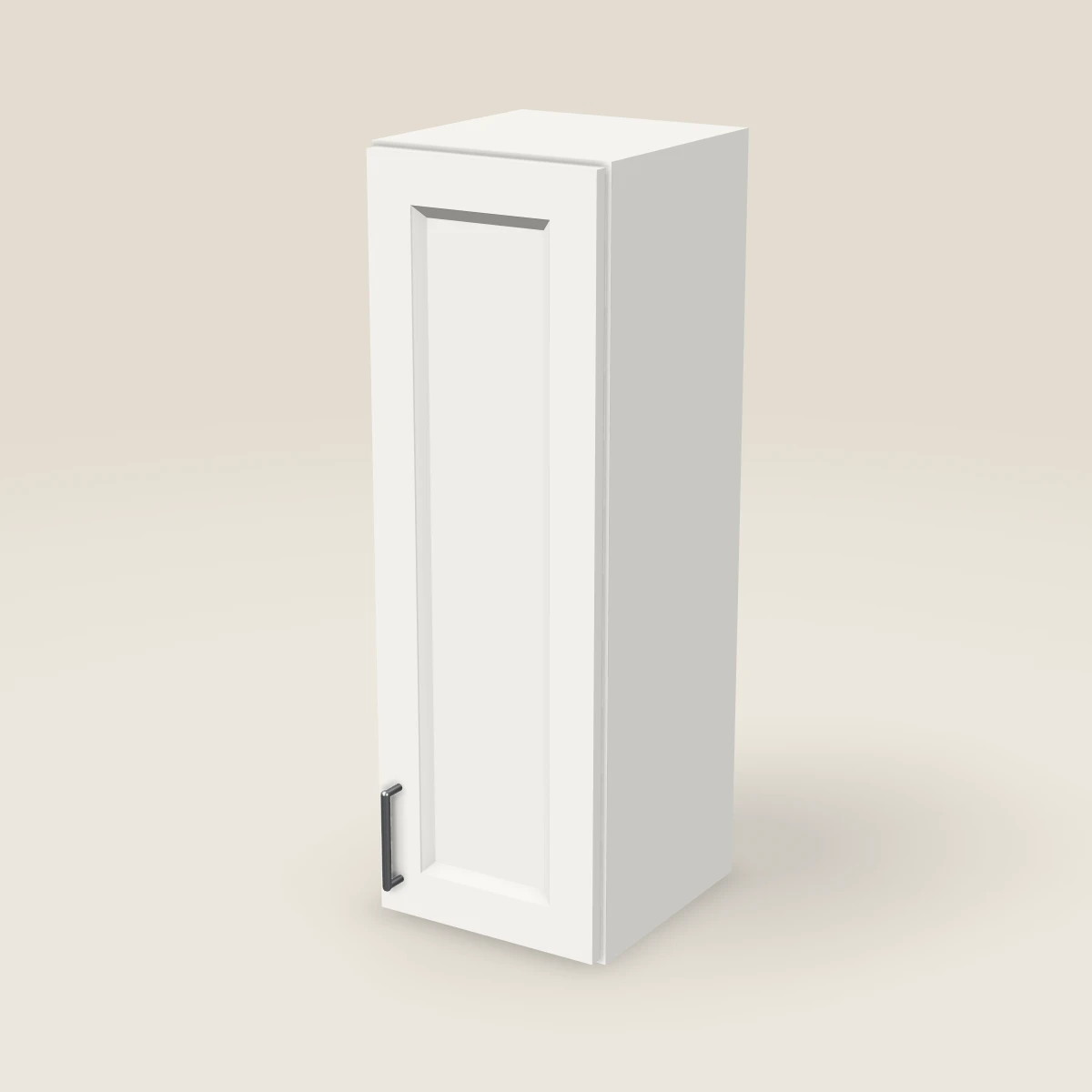 12" Single Door Wall Cabinet — 36" High, 3D picture
