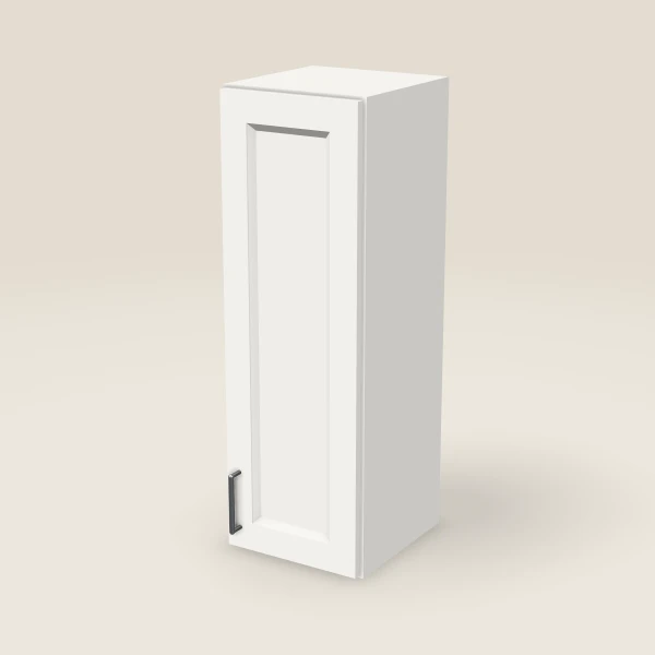 12" Single Door Wall Cabinet — 36" High, 3D picture