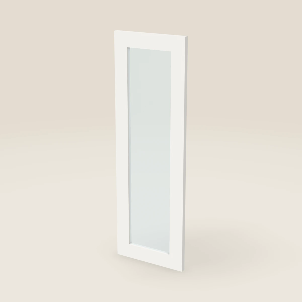 Puerta de vidrio para gabinete de pared de 12" — 36" de alto, imagen en 3D
