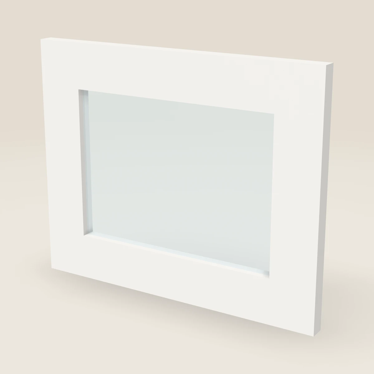 15" Wall Cabinet Glass Door — 12" High, 3D picture