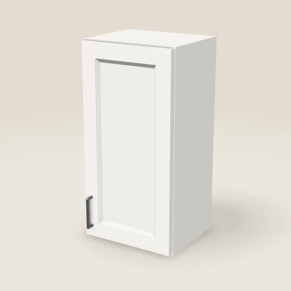 15" Single Door Wall Cabinet — 30" High, 3D picture