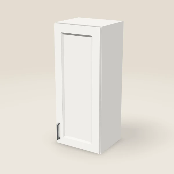 15" Single Door Wall Cabinet — 36" High, 3D picture