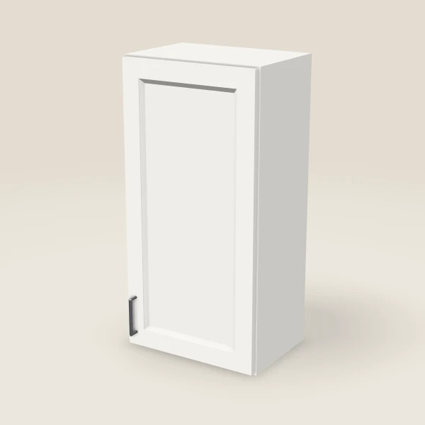 18" Single Door Wall Cabinet — 36" High, 3D picture