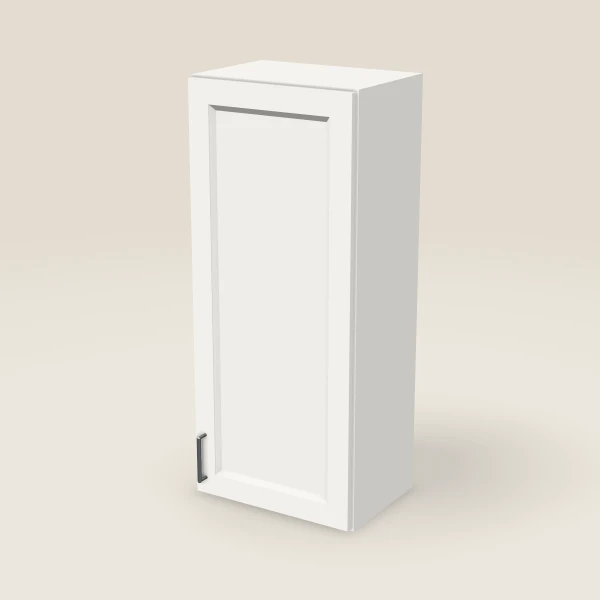18" Single Door Wall Cabinet — 42" High, 3D picture