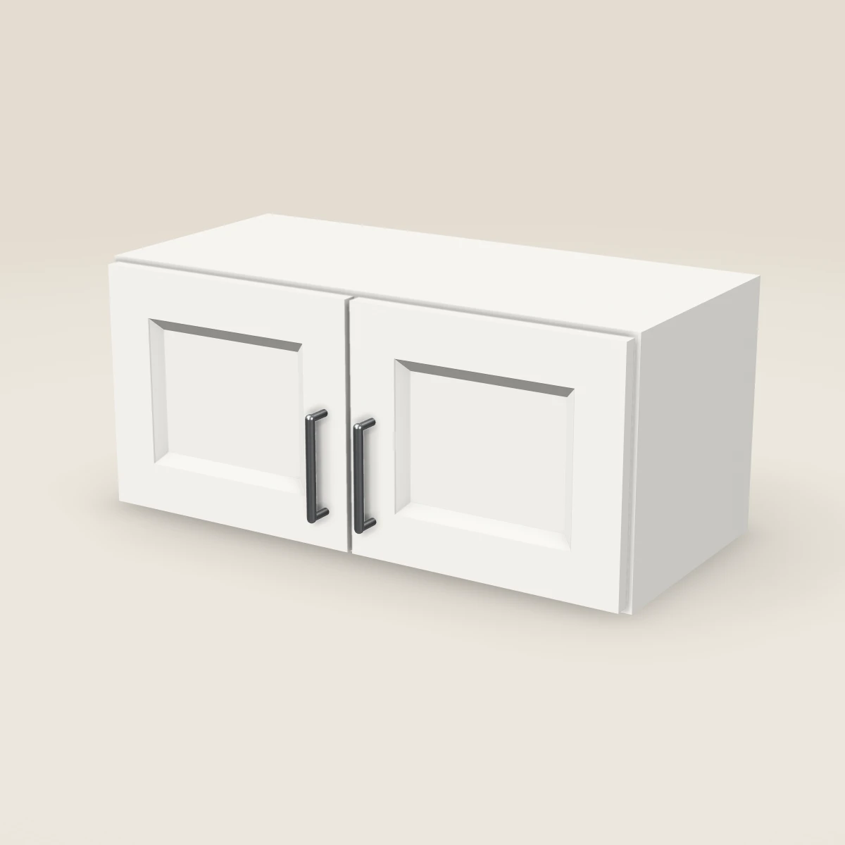 27" Base Microwave Cabinet, 3D picture