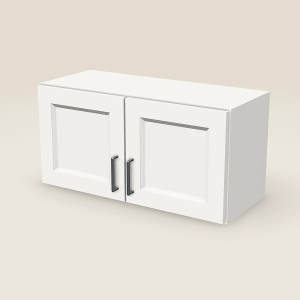 30" Double Door Wall Cabinet — 15" High, 3D picture