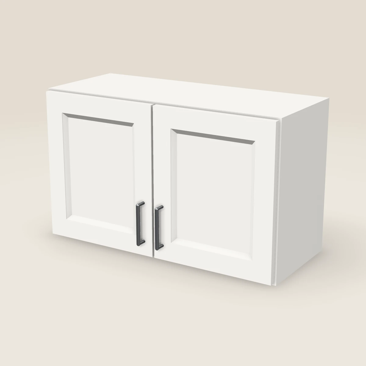 30" Double Door Wall Cabinet — 18" High, 3D picture