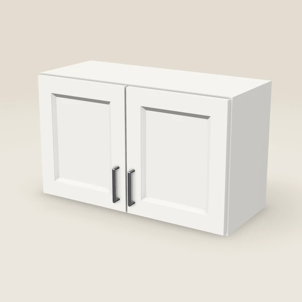 30" Double Door Wall Cabinet — 18" High, 3D picture