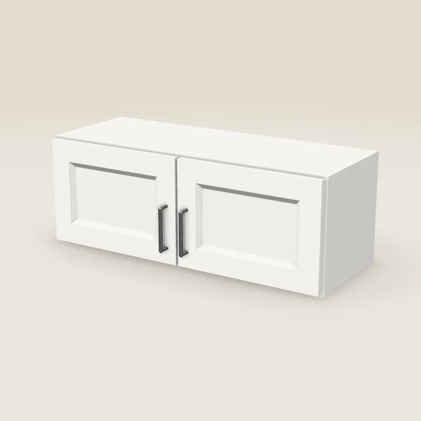 33" Double Door Wall Cabinet — 12" High, 3D picture