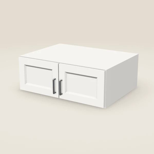 33" Double Door Wall Cabinet — 12" High, 3D picture
