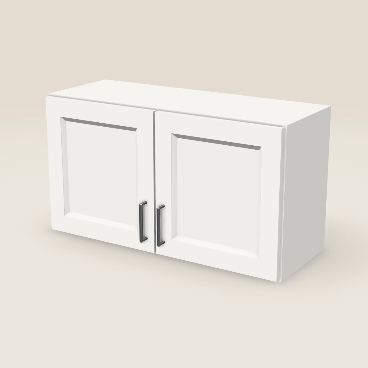 33" Double Door Wall Cabinet — 18" High, 3D picture