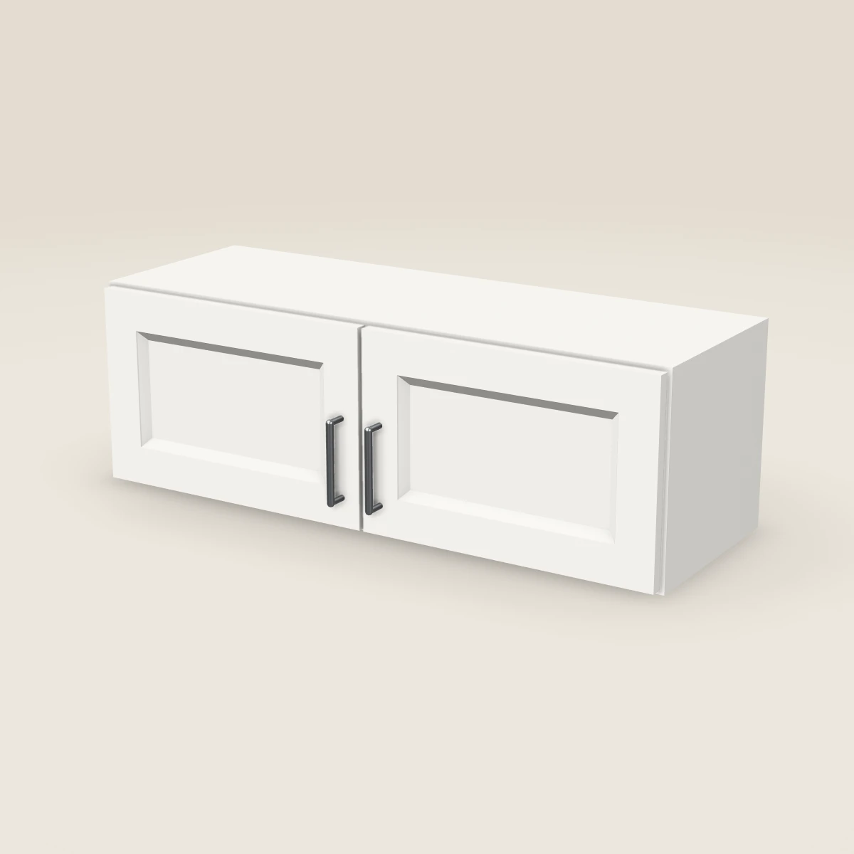 36" Double Door Wall Cabinet — 12" High, 3D picture