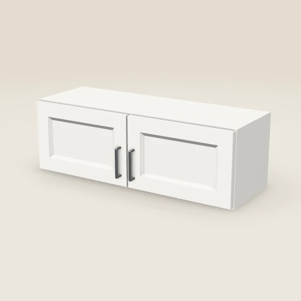 36" Double Door Wall Cabinet — 12" High, 3D picture