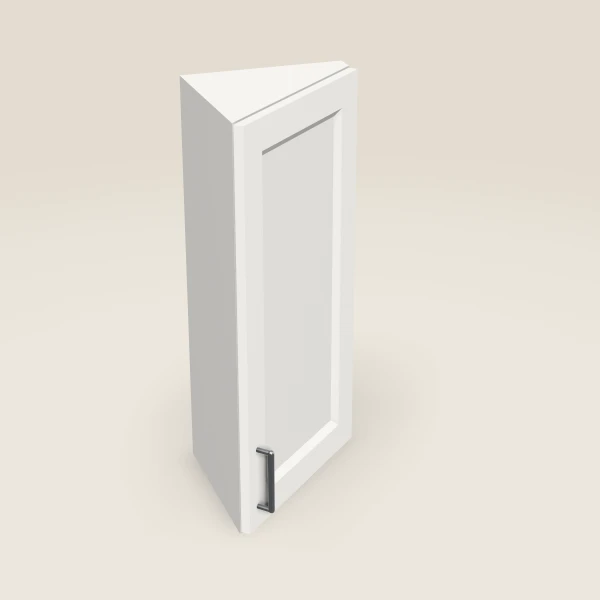12" Wall Angle Corner Cabinet — 30" High, 3D picture