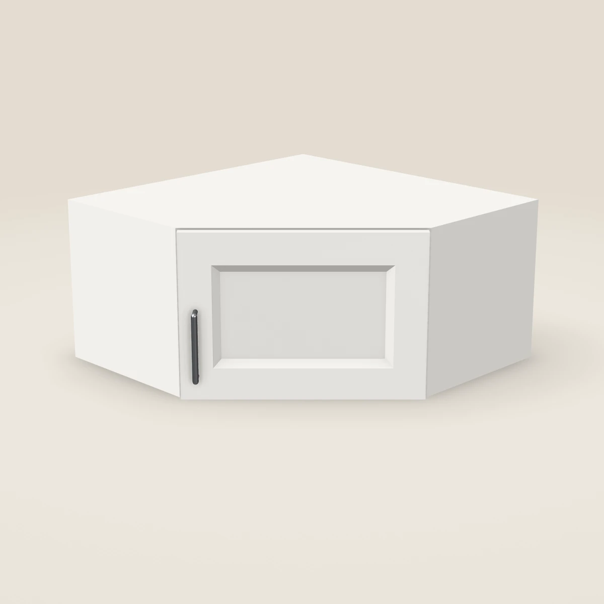 24" Wall Diagonal Corner Cabinet (12in stackable), 3D picture