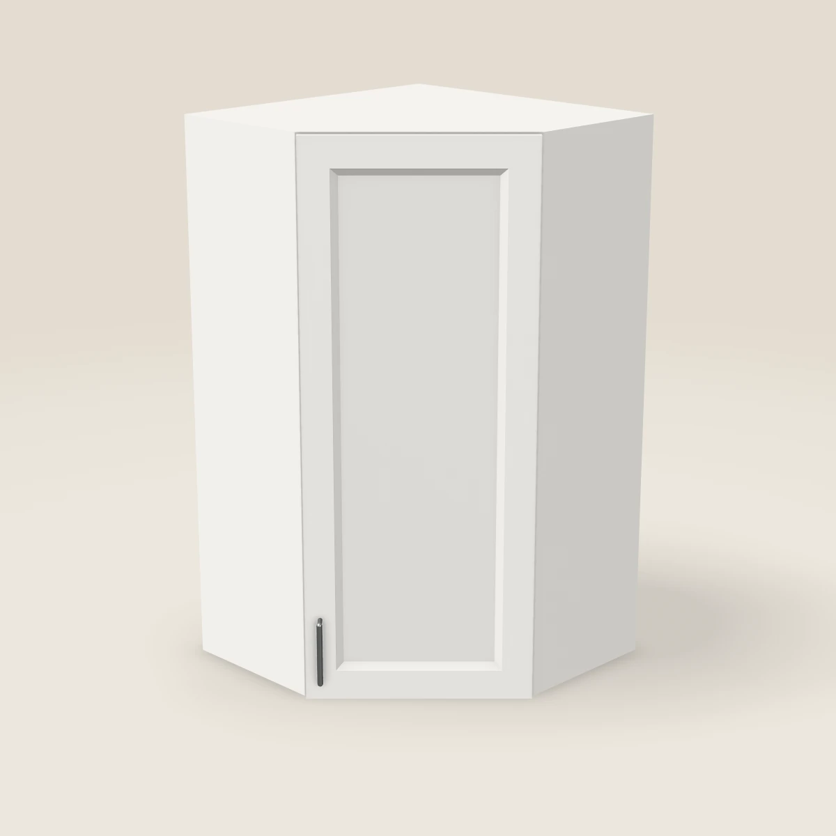 24" Wall Diagonal Corner Cabinet — 42" High, 3D picture