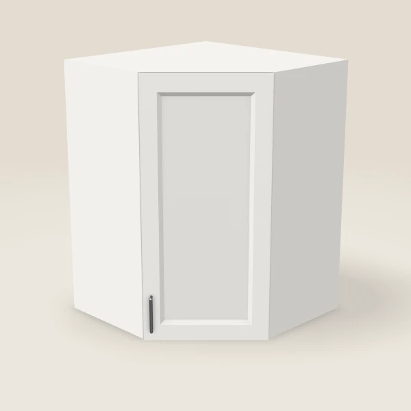 27" Wall Diagonal Corner Cabinet — 36" High, 3D picture