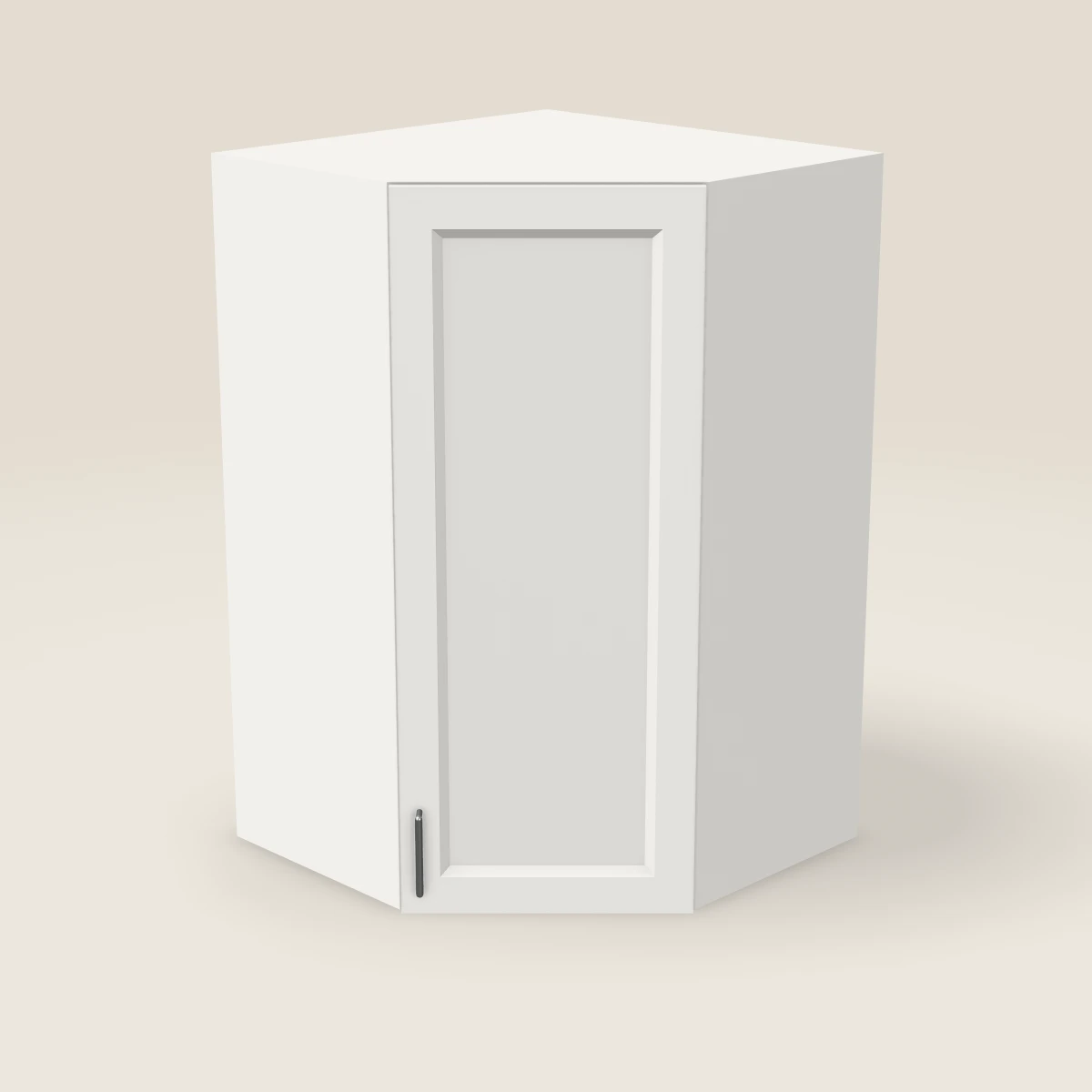 27" Wall Diagonal Corner Cabinet — 42" High, 3D picture