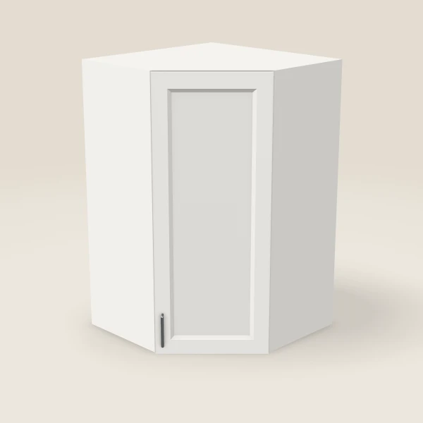 27" Wall Diagonal Corner Cabinet — 42" High, 3D picture