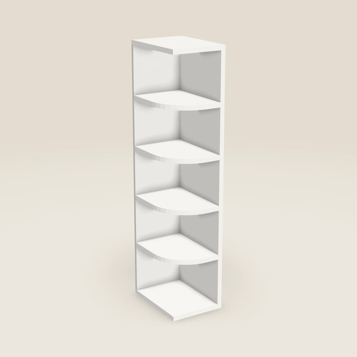 Gabinete de pared con repisa de extremo de 9" — 42" de alto, imagen en 3D