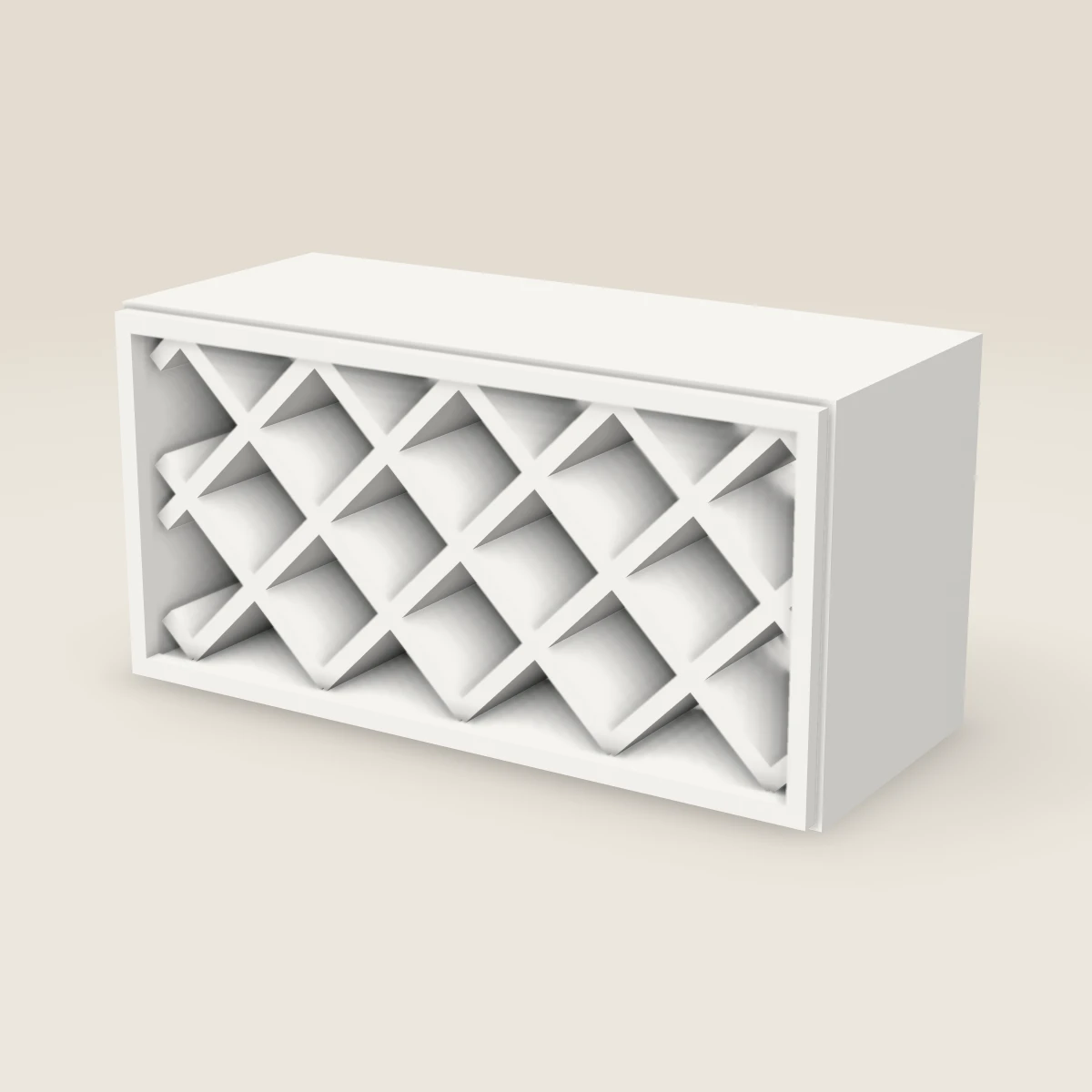 30" Wall Wine Rack — 15" High, 3D picture