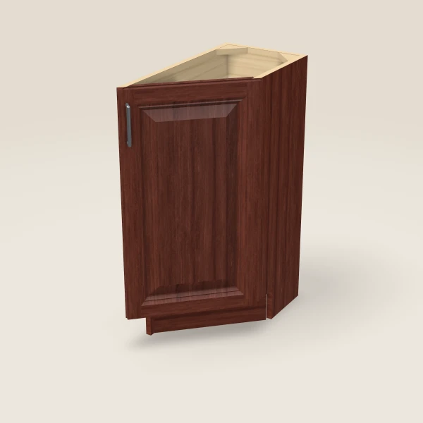 12" Base Angle Corner Cabinet, 3D picture