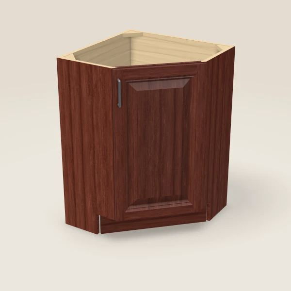 24" Base End Corner Cabinet, 3D picture