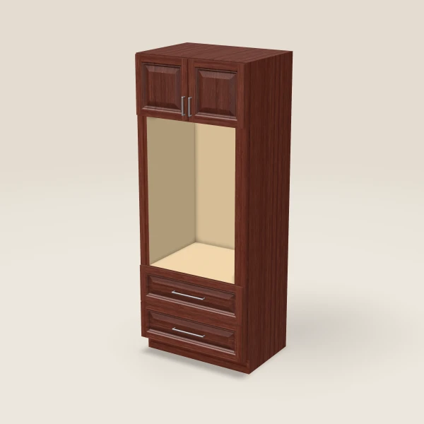 33" Wall Oven Pantry — 84" High, 3D picture