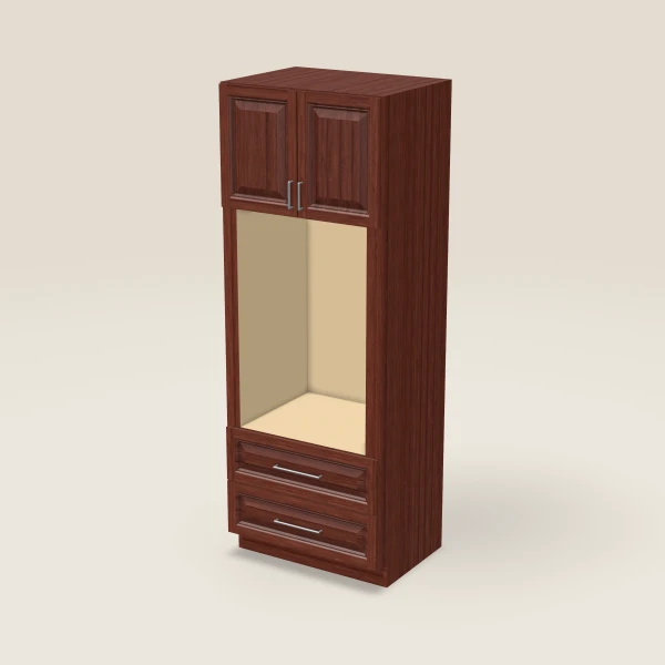 33" Wall Oven Pantry — 90" High, 3D picture