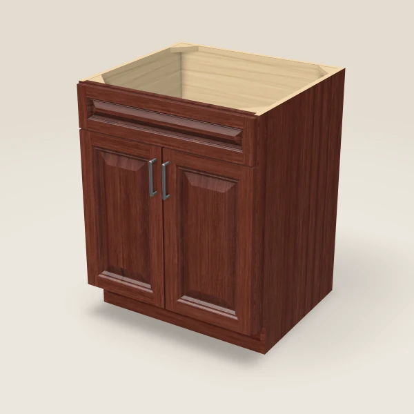 27" Sink Base Cabinet, 3D picture
