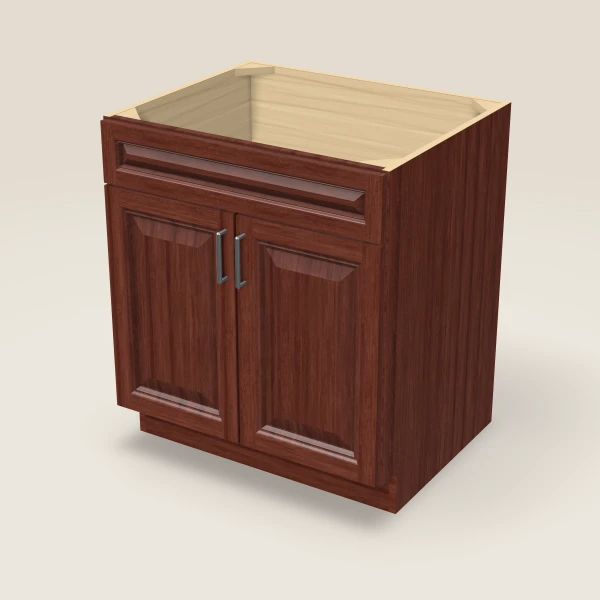 30" Sink Base Cabinet, 3D picture