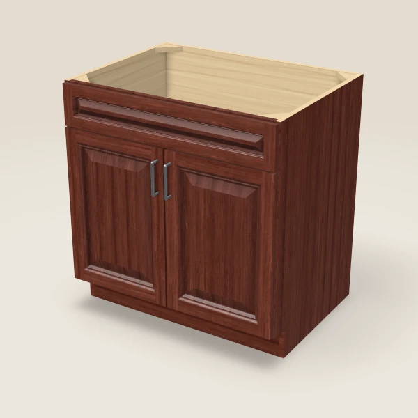 33" Sink Base Cabinet, 3D picture