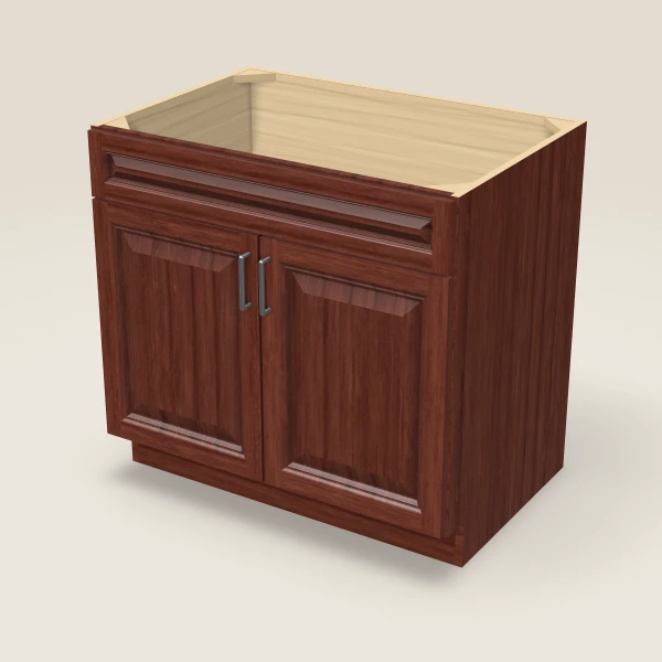 36" Sink Base Cabinet, 3D picture