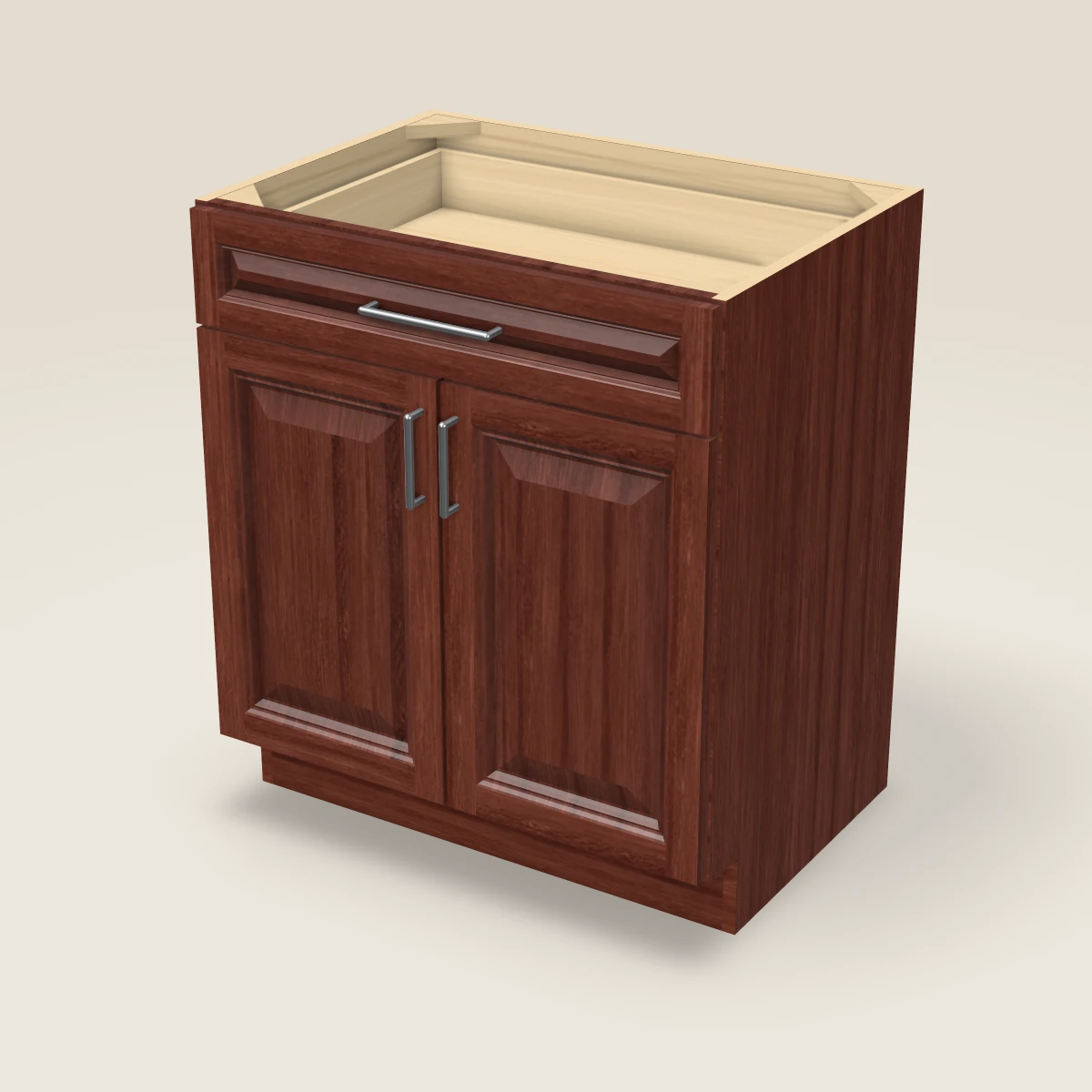 30" Double Door Vanity Cabinet, 3D picture