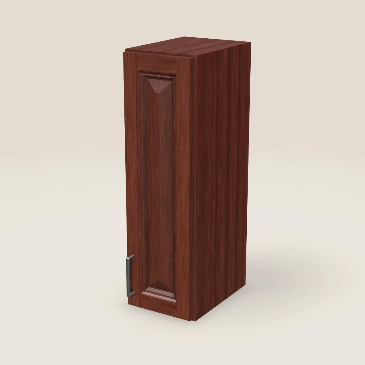 Gabinete de pared de una puerta de 9" — 30" de alto, imagen en 3D