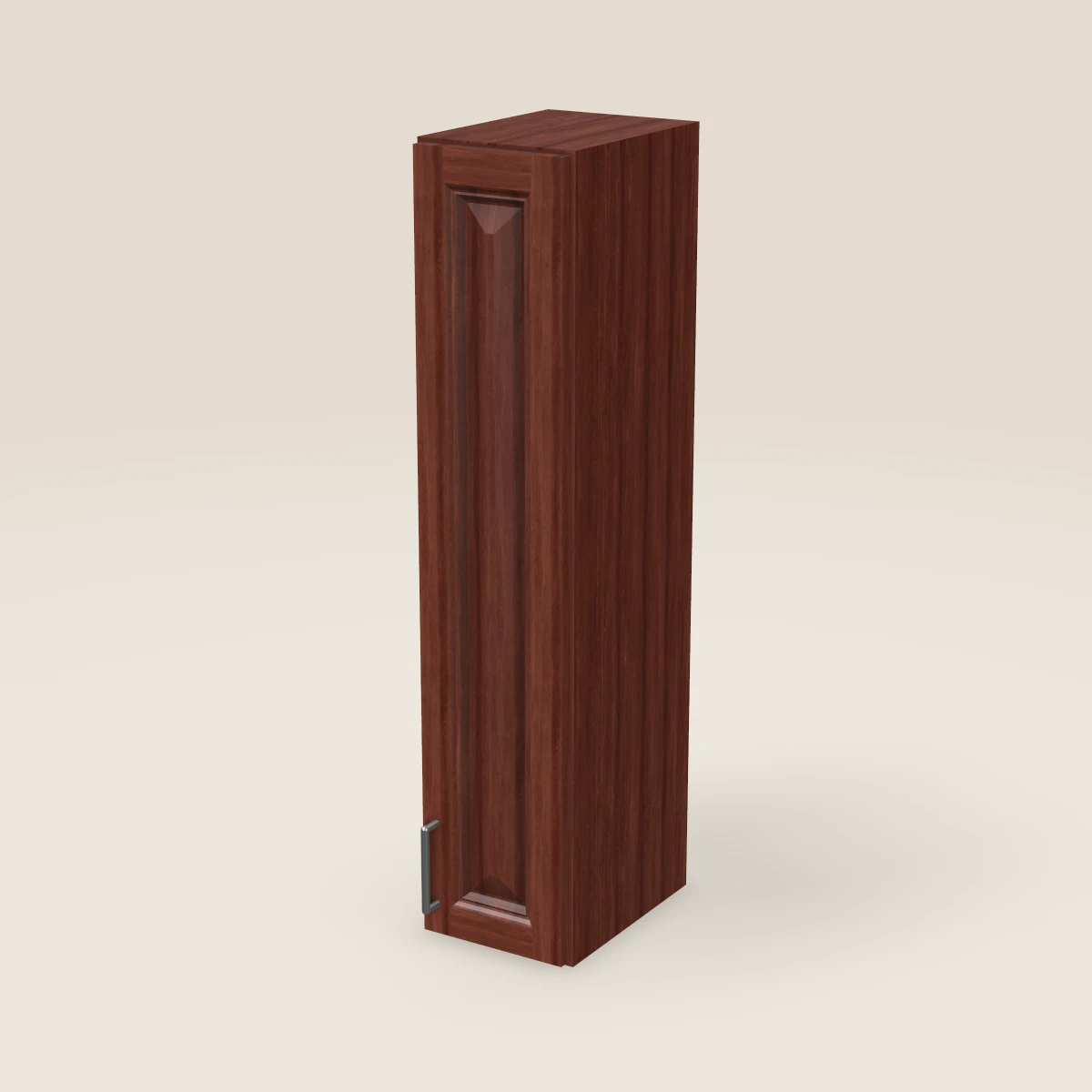 9" Single Door Wall Cabinet — 42" High, 3D picture