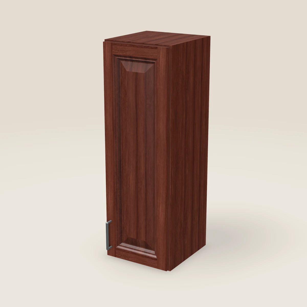 12" Single Door Wall Cabinet — 36" High, 3D picture