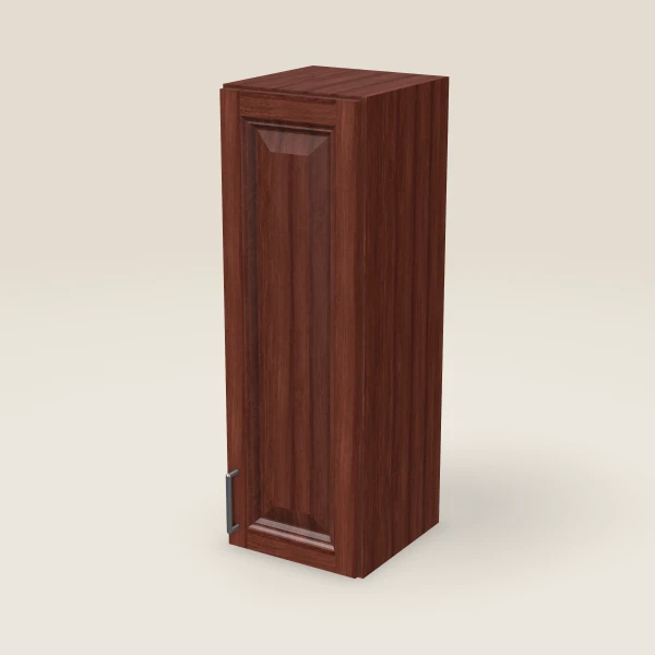 12" Single Door Wall Cabinet — 36" High, 3D picture