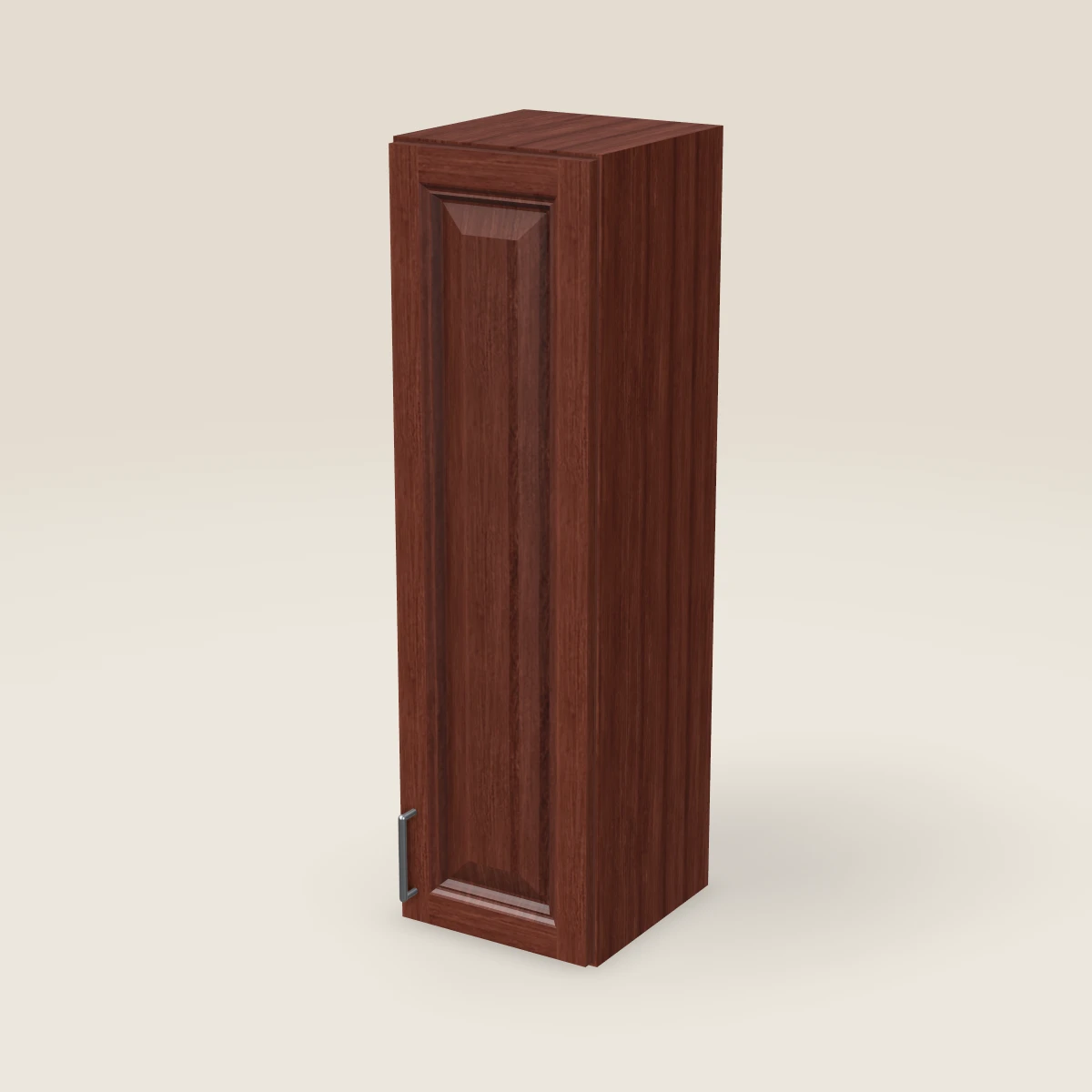 Gabinete de pared de una puerta de 12" — 42" de alto, imagen en 3D