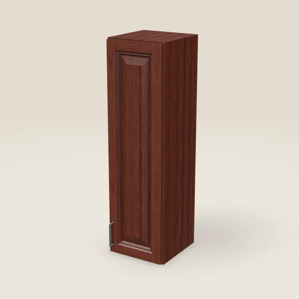12" Single Door Wall Cabinet — 42" High, 3D picture