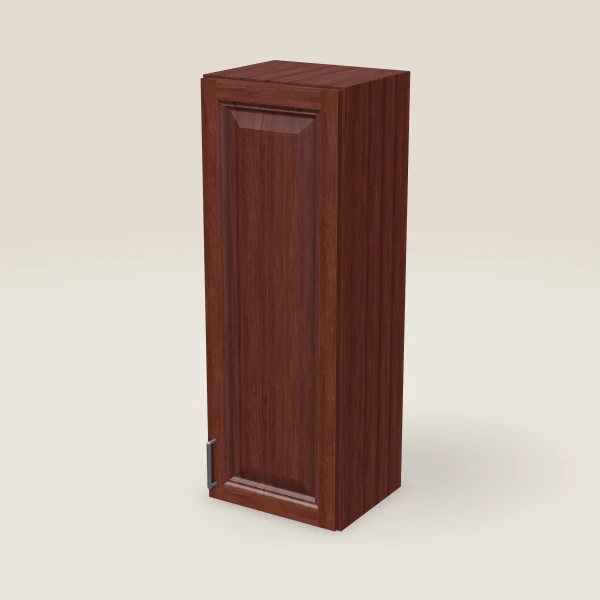 15" Single Door Wall Cabinet — 42" High, 3D picture