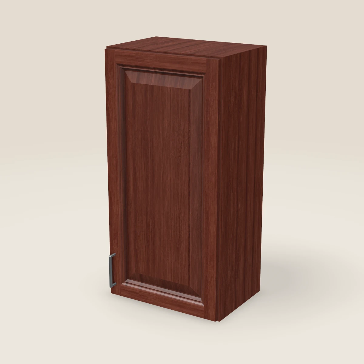 18" Single Door Wall Cabinet — 36" High, 3D picture