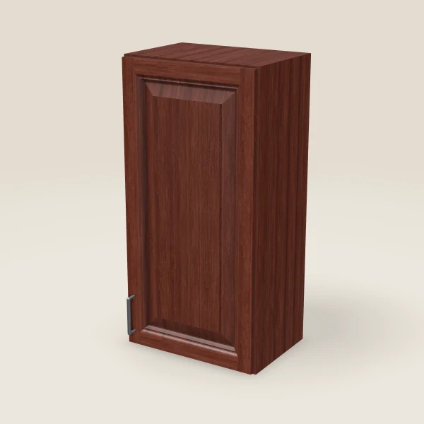 18" Single Door Wall Cabinet — 36" High, 3D picture