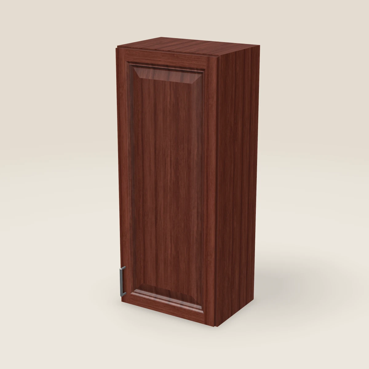 18" Single Door Wall Cabinet — 42" High, 3D picture