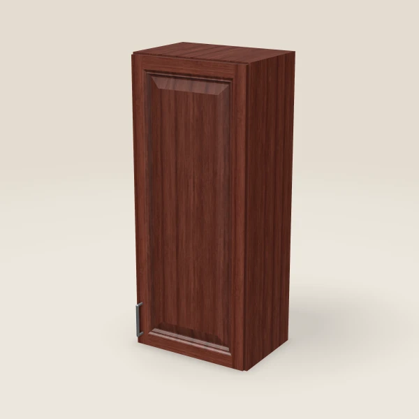 18" Single Door Wall Cabinet — 42" High, 3D picture