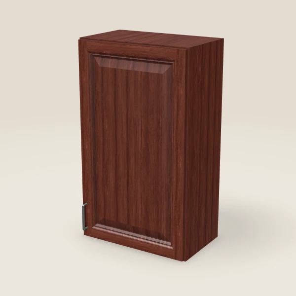 21" Single Door Wall Cabinet — 36" High, 3D picture