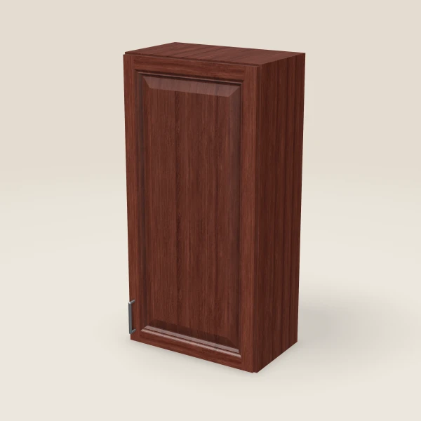 21" Single Door Wall Cabinet — 42" High, 3D picture