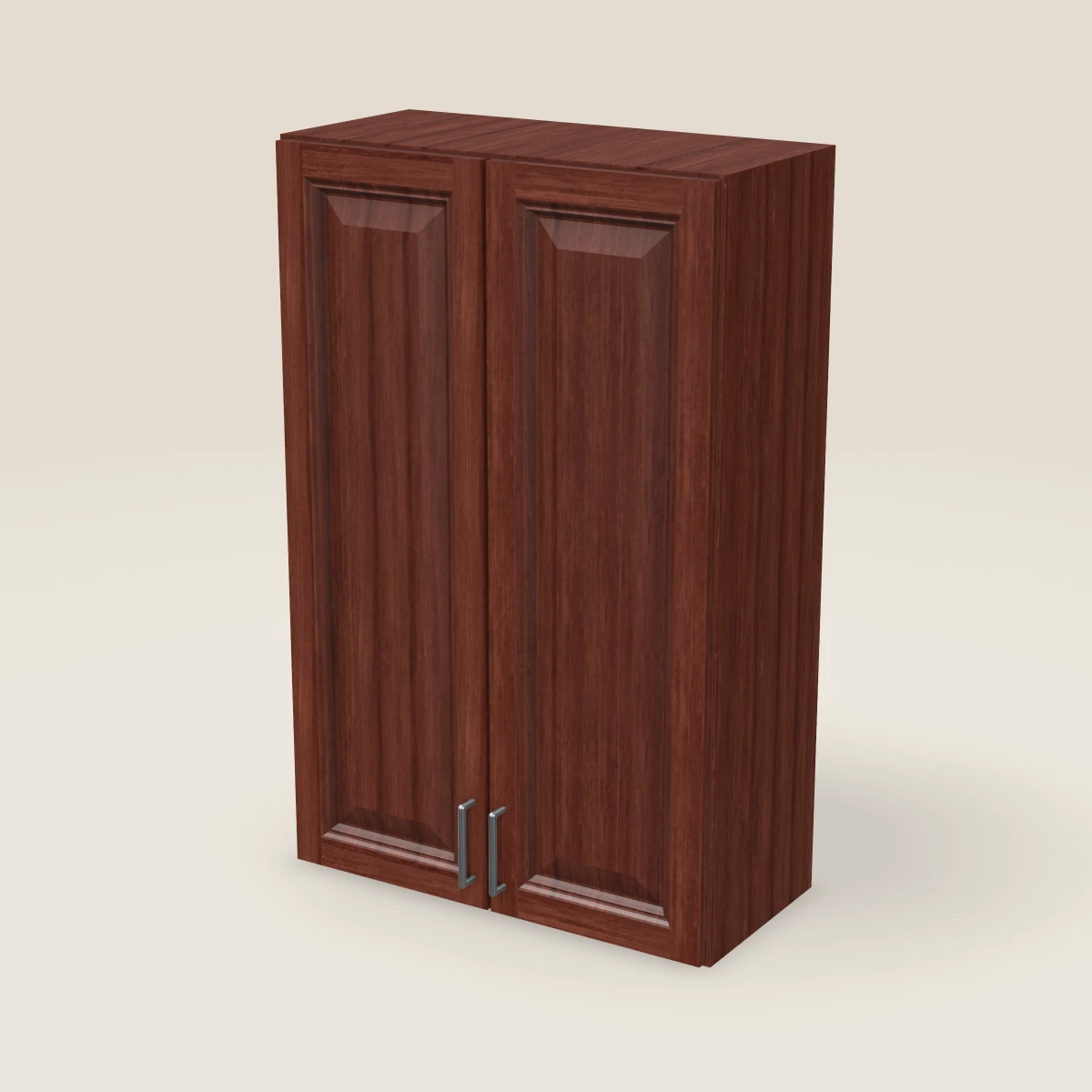 27" Double Door Wall Cabinet — 42" High, 3D picture