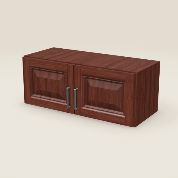 30" Double Door Wall Cabinet — 12" High, 3D picture
